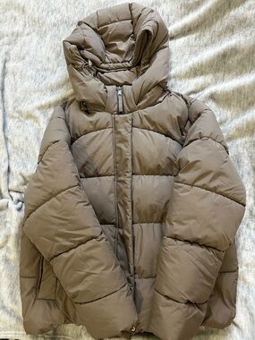 Ardene Neutral Taupe Puffer Jacket